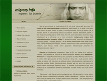 Tablet Screenshot of migreny.info